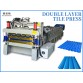 Double layer tile press